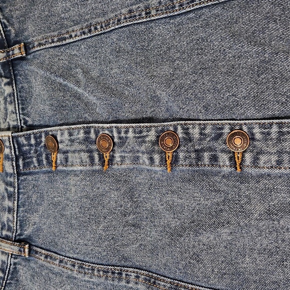 Forever 21 Denim Skirt Womens Medium Mini Button-Down Medium Wash NWOT - Picture 3 of 4